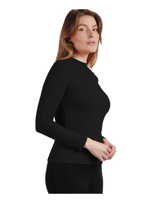 Top manches longues col montant Perkins - Kiabi