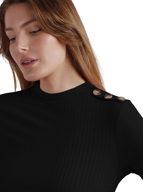 Top manches longues col montant Perkins - Kiabi