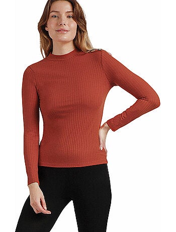 Top manches longues col montant Perkins