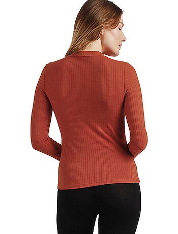 Top manches longues col montant Perkins