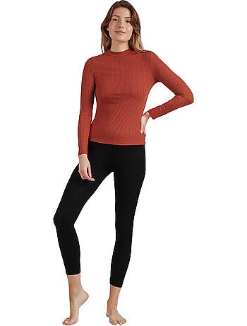 Top manches longues col montant Perkins