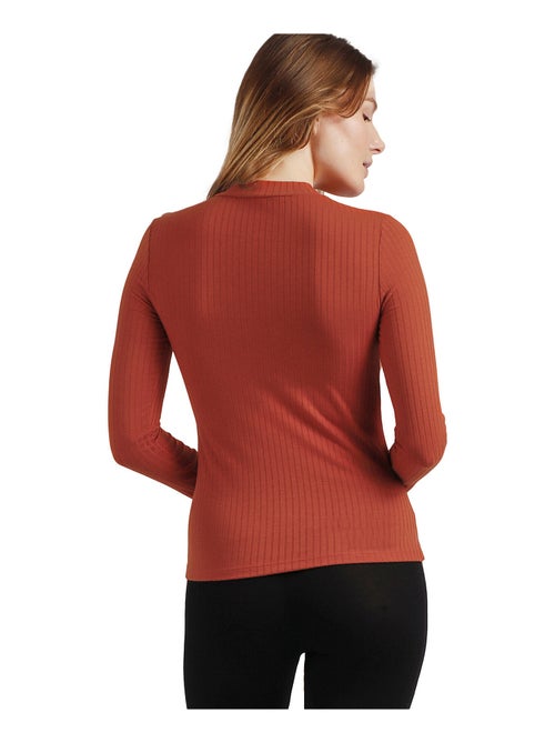 Top manches longues col montant Perkins - Kiabi