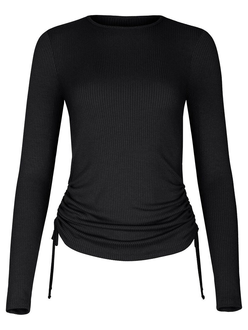 Top Manches Longues Côtés Réglables Kenza Noir Kiabi 28 25€