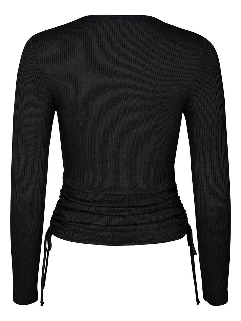 Top Manches Longues Côtés Réglables Kenza Noir Kiabi 28 25€