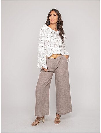 Top manches longues dentelle FINARA