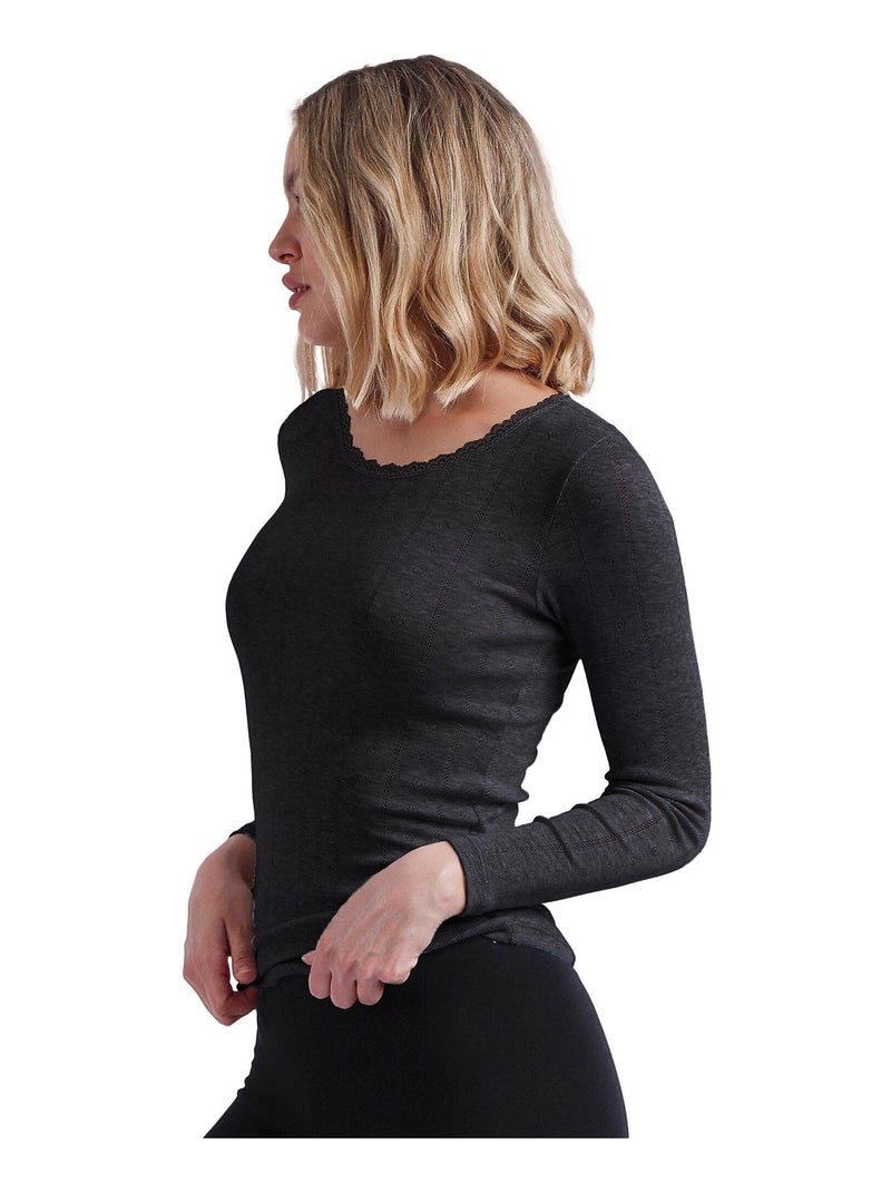 Top manches longues Desagujado Noir - Kiabi