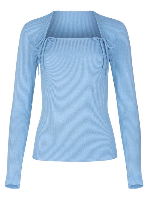 Top manches longues encolure réglable Kenza - Kiabi