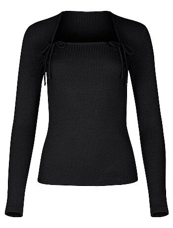 Top manches longues encolure réglable Kenza