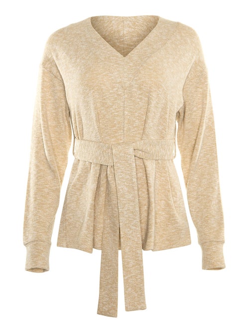 Top manches longues et ceinture Isadora - Kiabi