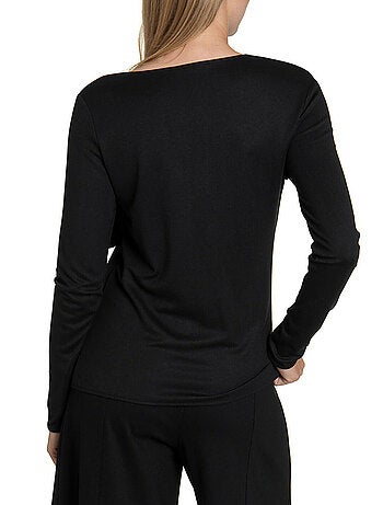 Top manches longues Giselle noir