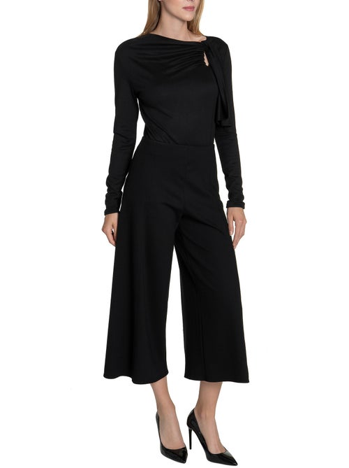 Top manches longues Giselle noir - Kiabi