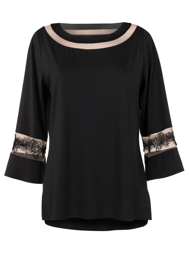 Top manches longues Luxury Dream Noir - Kiabi