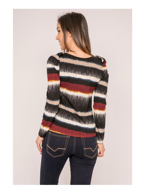 Top manches longues motifs FILLO - Kiabi