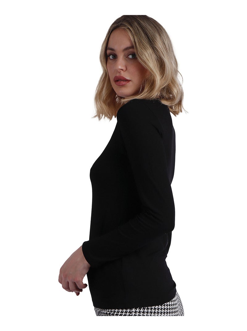 Top manches longues Pico Raso Noir - Kiabi