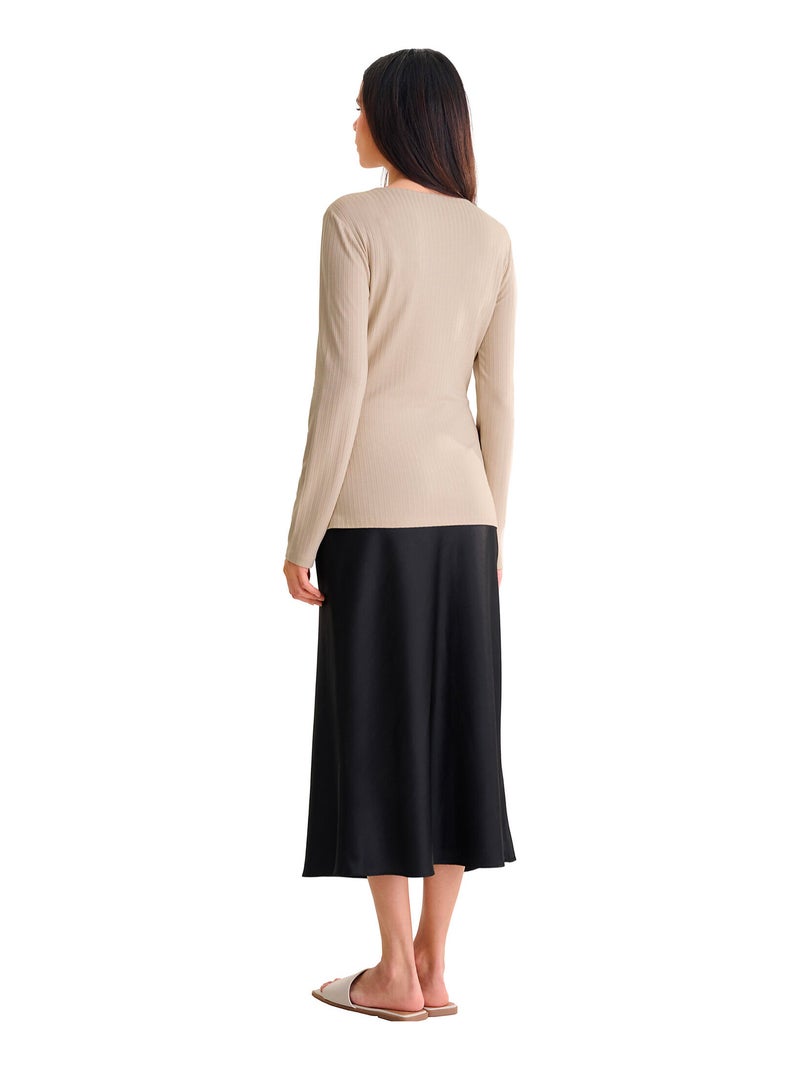 Top manches longues REMI Beige - Kiabi
