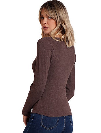 Top manches longues Romantic Rib