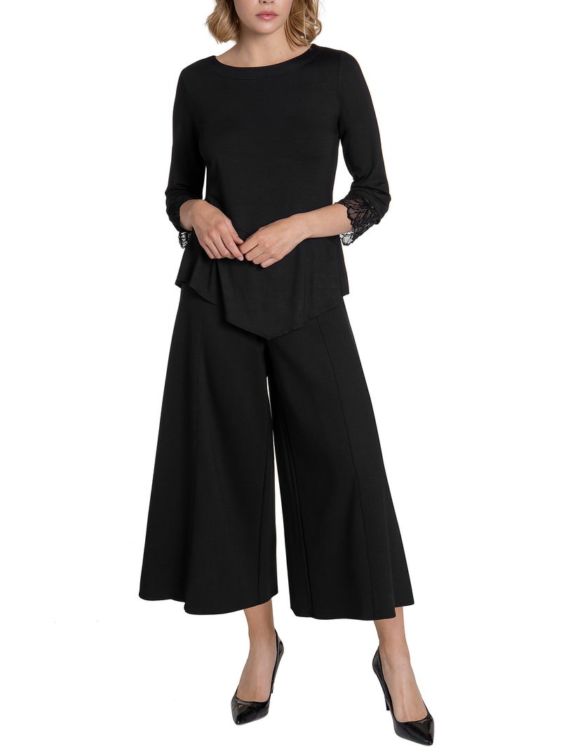 Top manches trois-quarts Impressive noir Noir - Kiabi