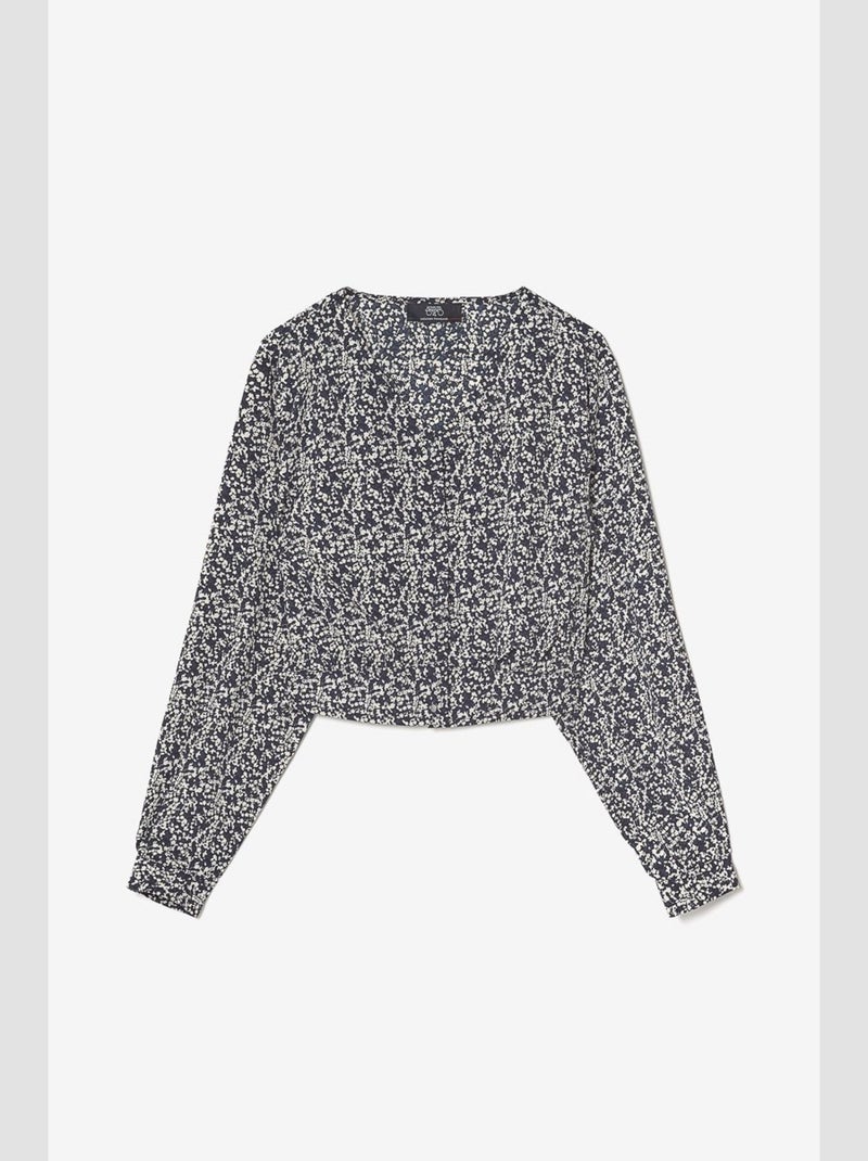 Top MILEAGI 'Le Temps Des Cerises' Bleu - Kiabi