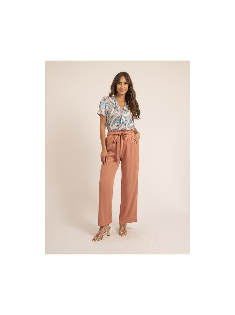 Top motifs FEZINE Bleu - Kiabi