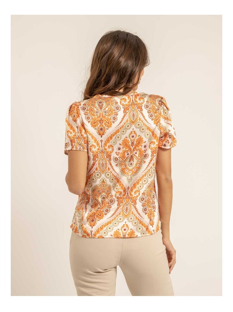 Top motifs FEZINE Orange - Kiabi
