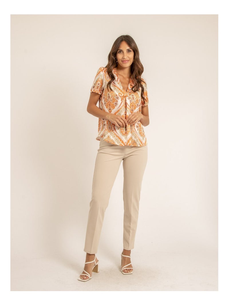 Top motifs FEZINE Orange - Kiabi