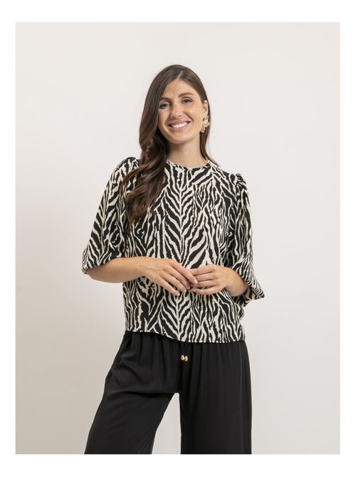 Top motifs zèbre FITINA - Kiabi