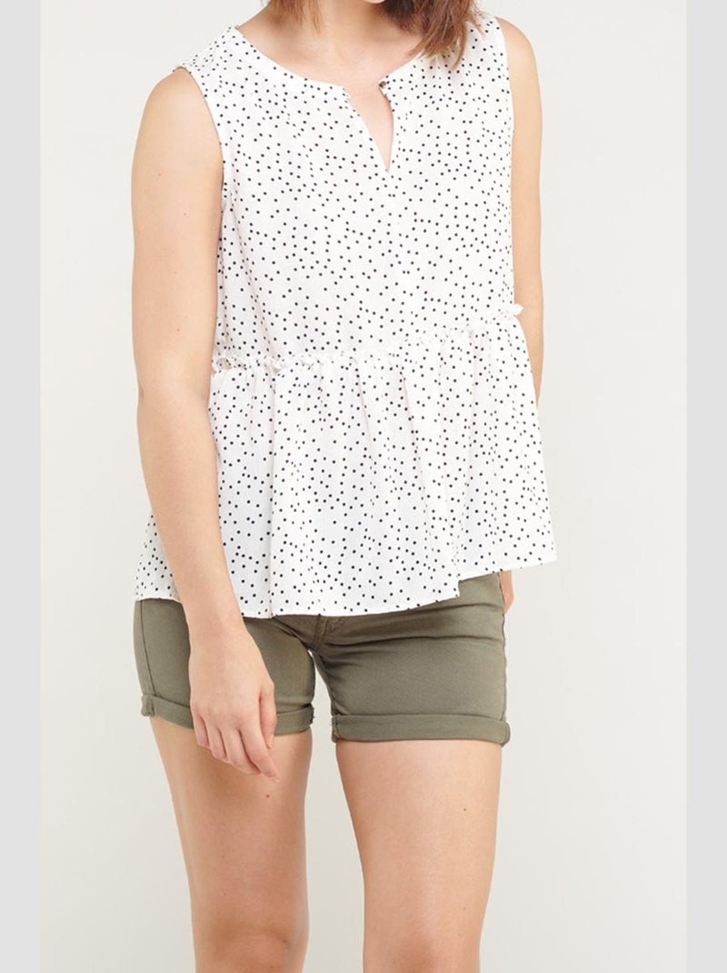 Top Norma 'Le Temps Des Cerises' Blanc - Kiabi