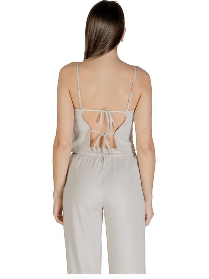 Top Onlthalia Life Strap String Singlet en polyester recyclé Only Beige - Kiabi