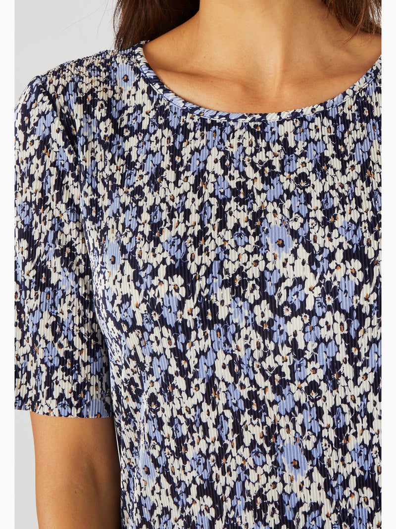 Top plissé permanent - Damart Bleu marine - Kiabi