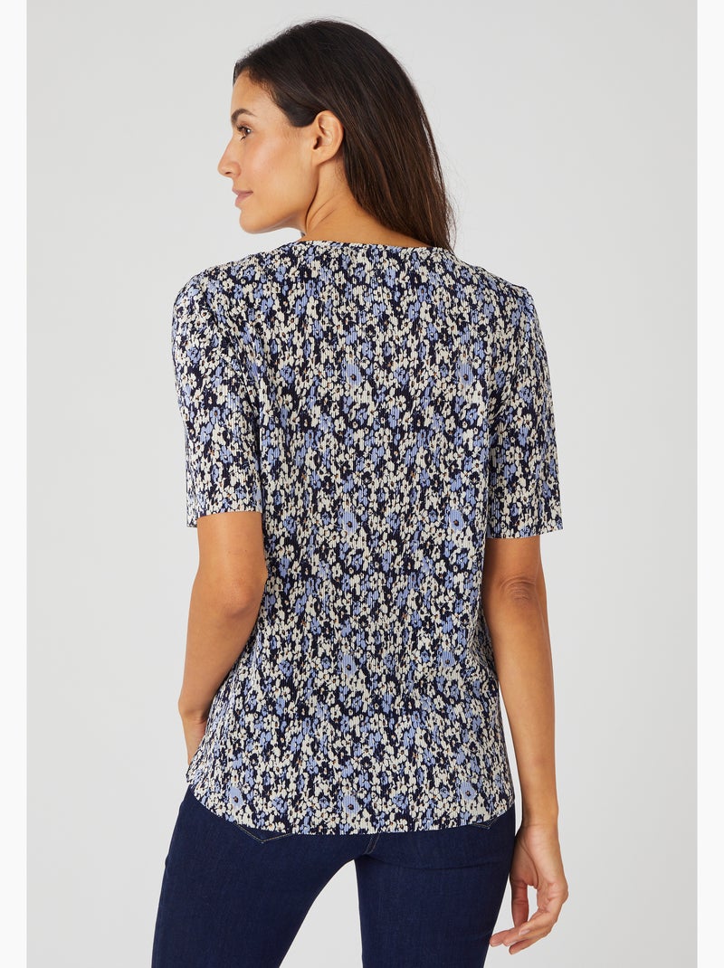 Top plissé permanent - Damart Bleu marine - Kiabi