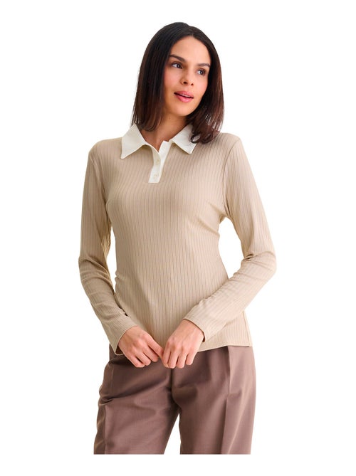 Top polo manches longues REMI - Kiabi