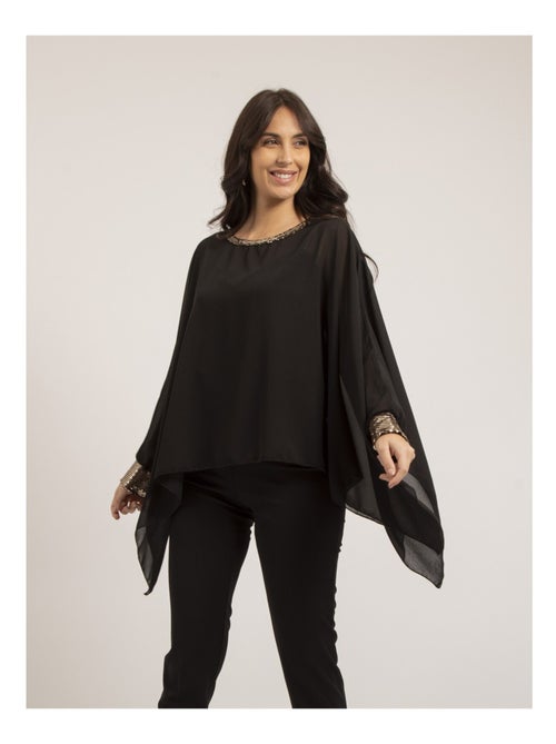 Top poncho voile FANTIA - Kiabi