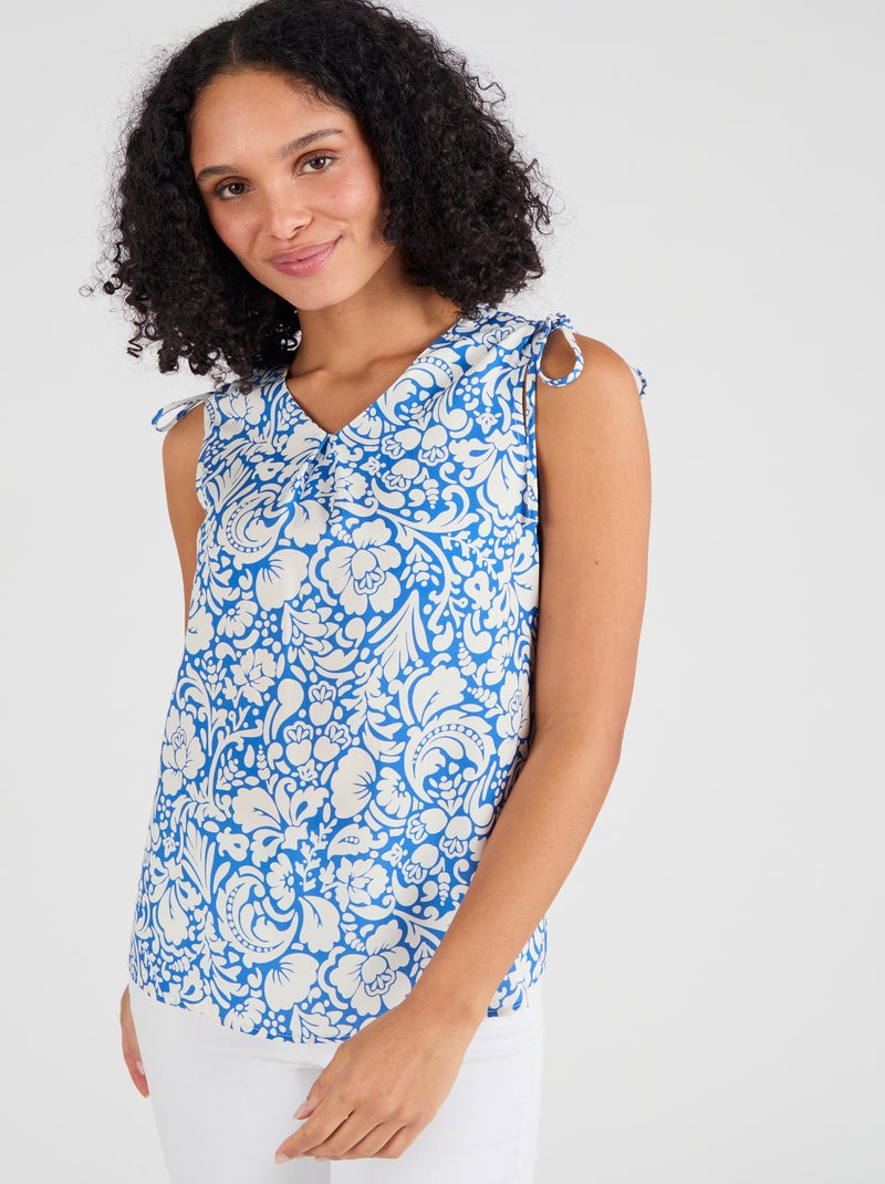 Top pure viscose Climatyl - Damart Bleu - Kiabi