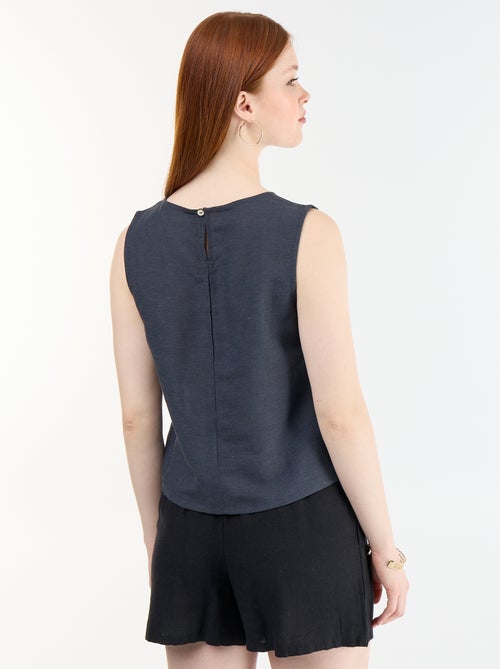 Top sans manches à col rond - Kiabi