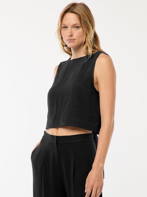 Top sans manches à nouer dans le dos - Kiabi