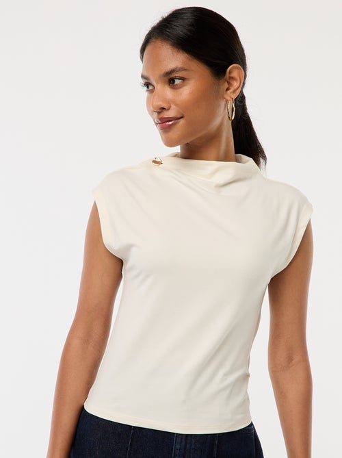 Top sans manches avec col montant - Kiabi