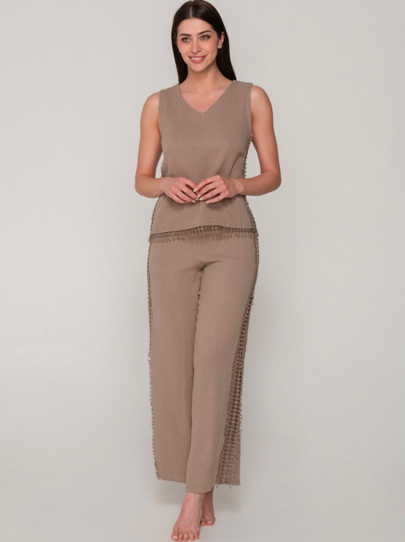 Top sans manches Bliss Marron - Kiabi