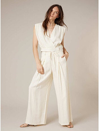 Top sans manches cache-coeur uni 'Deeluxe'