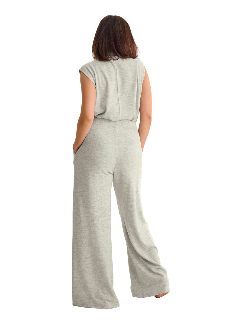 Top sans manches col montant ROSIE Ecru - Kiabi