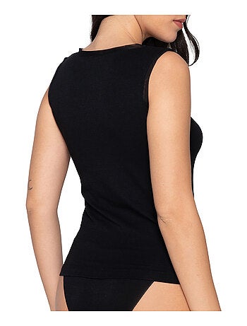 Top sans manches col V Cotton Touch