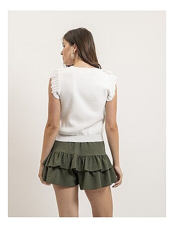 Top sans manches dentelle FEVIA