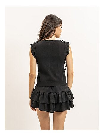 Top sans manches dentelle FEVIA