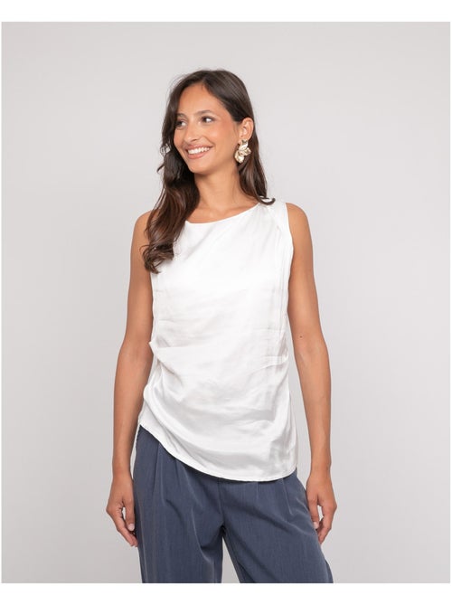 Top sans manches effet satin FARESSIE - Kiabi
