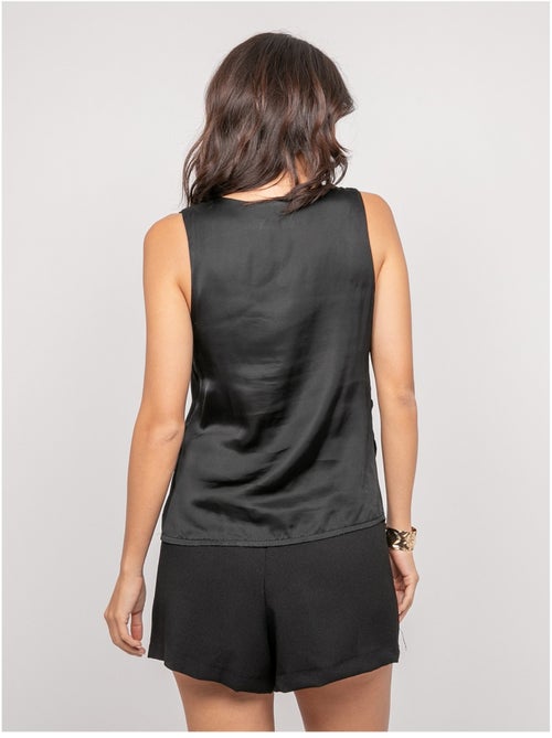 Top sans manches effet satin FARESSIE - Kiabi Top sans manches effet satin FARESSIE - Kiabi