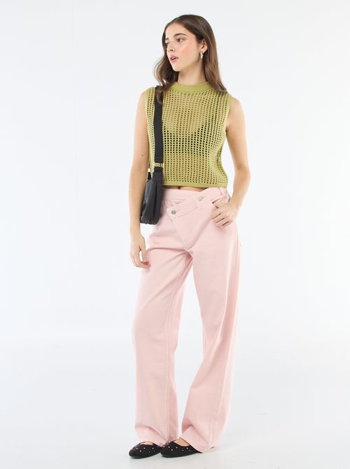 Top sans manches en crochet - Kiabi