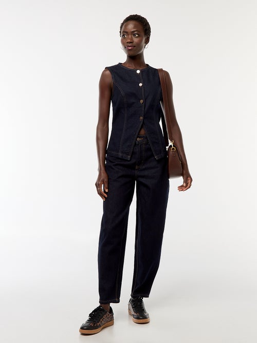 Top sans manches en denim - Kiabi