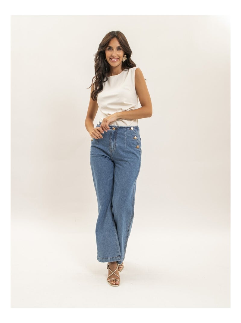 Top sans manches FARINIE Ecru - Kiabi