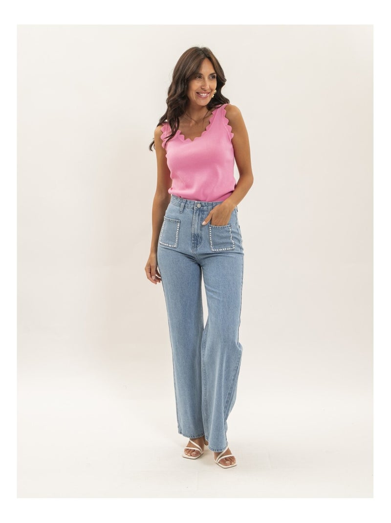 Top sans manches FATEL Rose - Kiabi