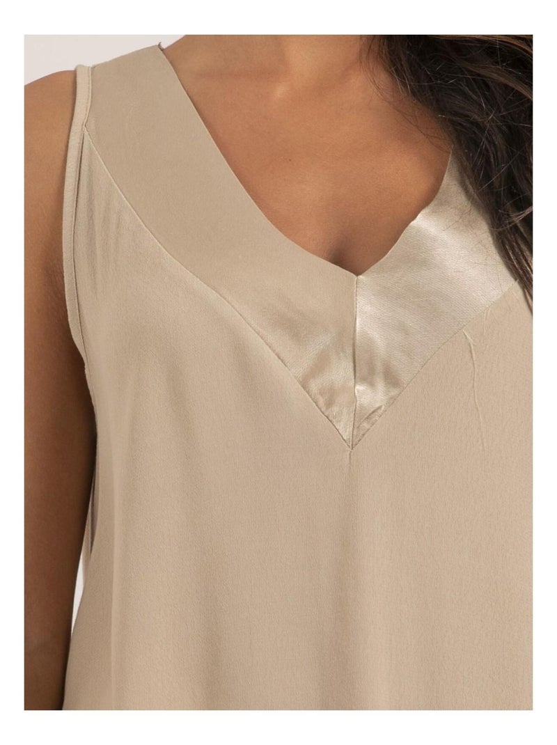 Top sans manches FORELA Beige - Kiabi