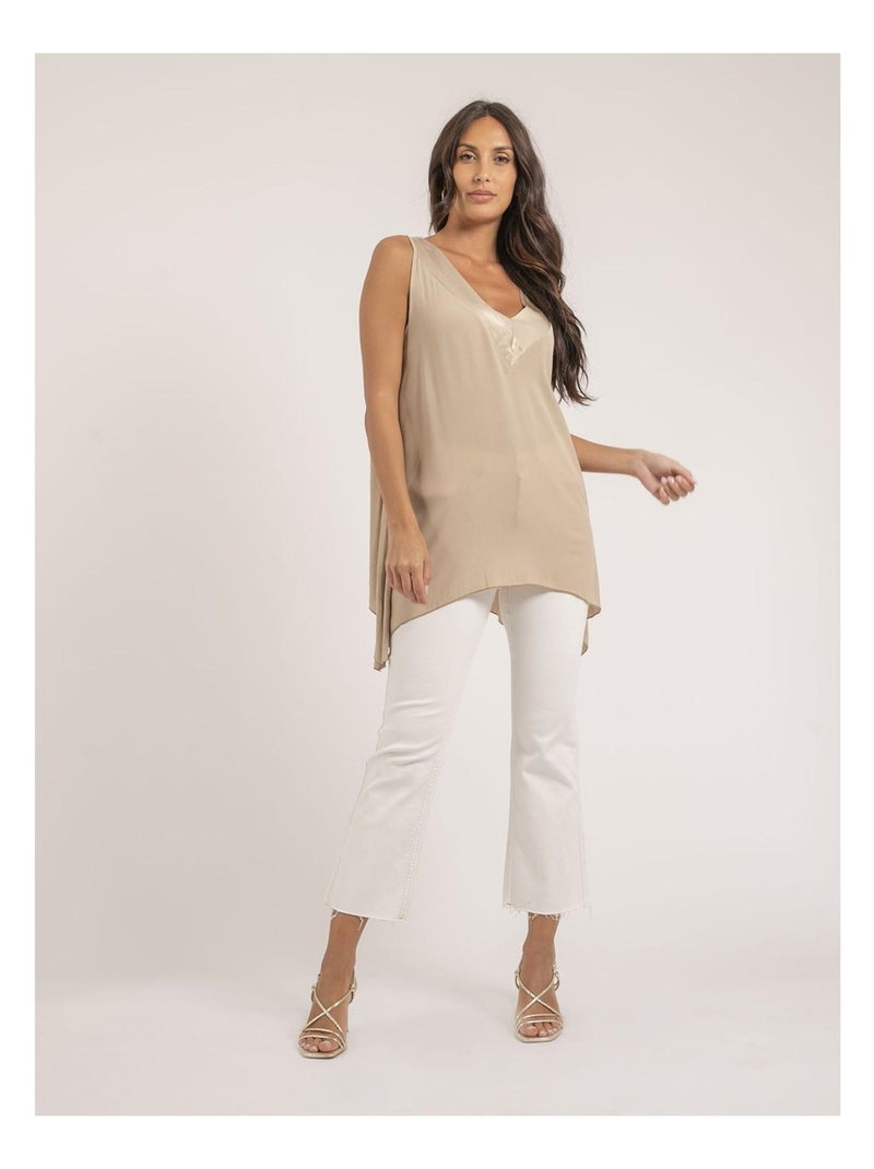 Top sans manches FORELA Beige - Kiabi